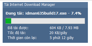 Quá trình cài Cài đặt IDM qua toolkit