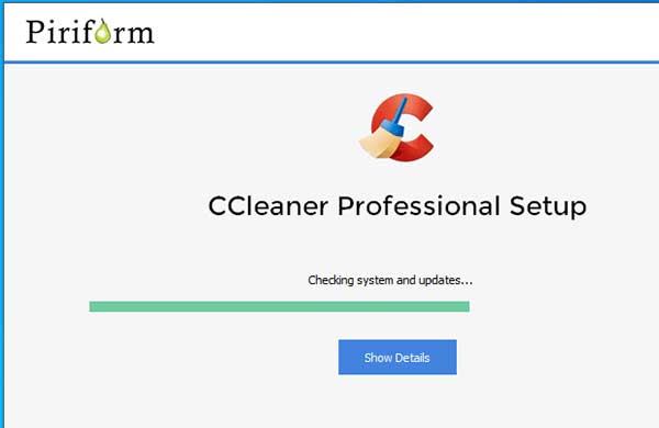 Quá trình cài đặt ccleaner pro