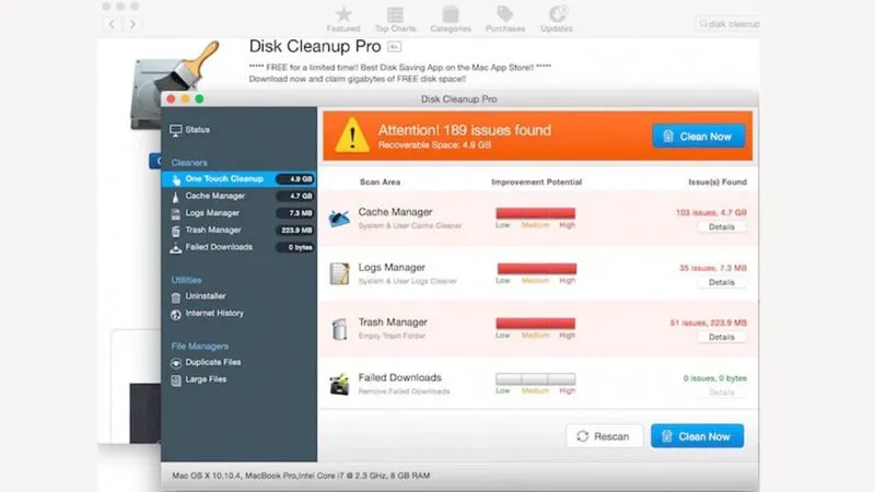 Phần mềm dọn rác máy tính Disk Cleanup